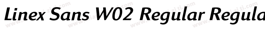 Linex Sans W02 Regular Regular字体转换